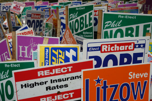 Corrugated signs